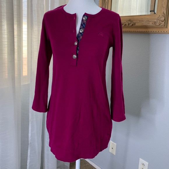 Burberry london knit button front top - Picture 1 of 7